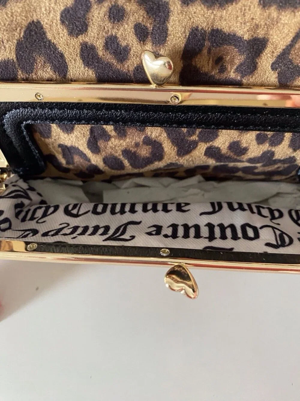 Juicy Couture Sugar & Spic Animal Print Shoulder Bag Kiss Lock Coin Purse NEW